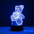 Светильник сенсорный «Мишутка» LED 7 цветов USB/от батареек черный RISALUX - Фото 6