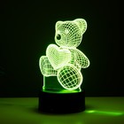 Светильник сенсорный «Мишутка» LED 7 цветов USB/от батареек черный RISALUX - Фото 7