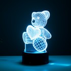 Светильник сенсорный «Мишутка» LED 7 цветов USB/от батареек черный RISALUX - Фото 8