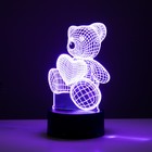 Светильник сенсорный «Мишутка» LED 7 цветов USB/от батареек черный RISALUX - Фото 9