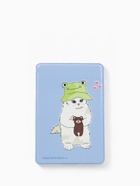 Обложка для проездного, пропуска, с принтом, голубая - Фото 2