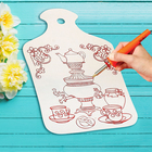 Доска для выжигания и росписи по дереву "Самовар" - Фото 1