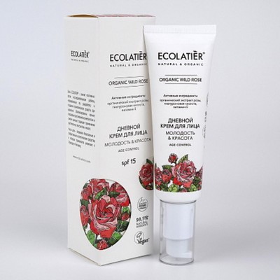 Дневной крем для лица Ecolatier ORGANIC WILD ROSE, 50 мл