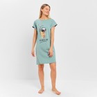 Платье домашнее женское Wake up, цвет мята, размер 46 - Фото 2