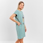 Платье домашнее женское Wake up, цвет мята, размер 56 - Фото 6