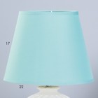 Лампа настольная 16213/1 E27 40Вт белый 28х28х41 см RISALUX - фото 21893167