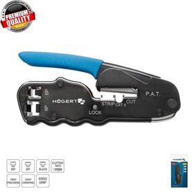 

Прессклещи для телефонных наконечников HOEGERT TECHNIK HT1P172, 6P, 8P, RJ45