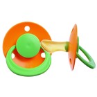 Соска - пустышка ортодонтическая, латекс, +0мес., цвет МИКС - фото 24288739