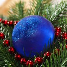 Мыло ручной работы "новогоднее" парфюмированное, синее, 50 г - Фото 2