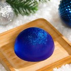 Мыло ручной работы "новогоднее" парфюмированное, синее, 50 г - Фото 3