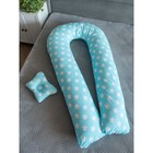 Подушка для беременных «U Комфорт» и подушка для младенцев «Малютка», принт пряники бирюза - фото 291502577