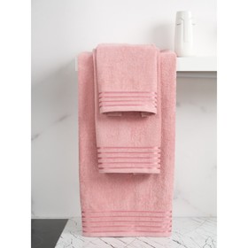 Полотенце махровое Bio-Textiles, 380 гр, размер 70х140 см, цвет розовый