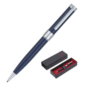 Ручка шариковая PIERRE CARDIN GAMME CLASSIC, корпус латунь лакированная, отделка латунь и хром, чернила синие, синяя