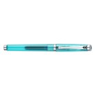 Ручка перьевая PIERRE CARDIN I-SHARE, корпус пластик, отделка сталь и хром, узел 0.6 мм, чернила синие, прозрачная, бирюзовая - Фото 2