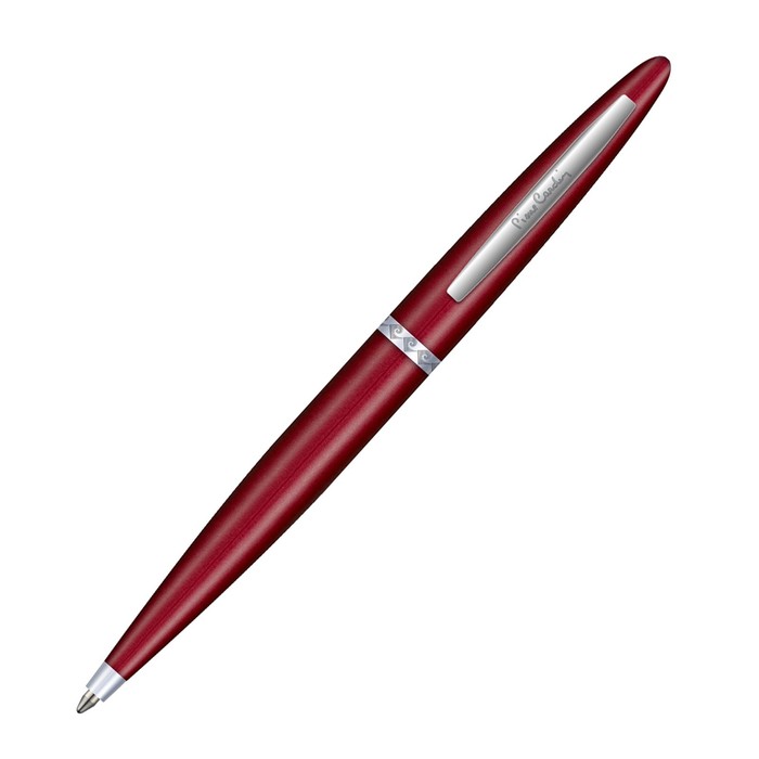 Ручка шариковая поворотная, 1.0 мм, PIERRE CARDIN CAPRE, стержень синий, лакированное покрытие, отделка сталь и хром, корпус красный, в футляре - Фото 1