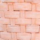 Корзина плетеная 13х9,5/28 см, персиковый, бамбук - Фото 4