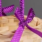 Корзина плетеная 19х9/32 см, натуральный, бамбук - фото 42881690