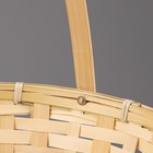 Корзина плетеная, 26х12/30 см, желтый, бамбук - Фото 3