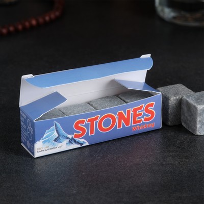 Камни для виски «Горные вершины», натуральный стеатит, 4 шт.