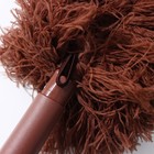 Щётка для удаления пыли Доляна «Антистатик», 29 см, с подставкой на присоске, микрофибра, коричневая - Фото 8