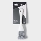 Щётка для чистки посуды и решёток-гриль Raccoon, 17×4 см, белая - Фото 5