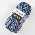 Пряжа для вязания спицами, крючком YarnArt, Crazy color, 25% шерсть, 75% акрил, 260 м/100 г, (182) - Фото 2