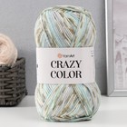 Пряжа "Crazy color" 25% шерсть, 75% акрил 260м/100гр (179 ледяной-беж) - Фото 5