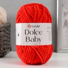 Пряжа "Dolce Baby" 100% микрополиэстер 85м/50 гр (748 красный) 9343806 - фото 14065291