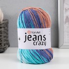 Пряжа "Jeans crazy" 55% хлопок, 45% акрил 160м/50гр (8207 голуб-джинс) - Фото 5