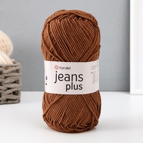 Пряжа "Jeans plus" 55% хлопок, 45% акрил 160м/100гр (40 тёмн. беж) 9343824