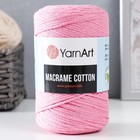 Пряжа "Macrame Cotton" 20% полиэстер, 80% хлопок 225м/250гр (779 ярк.розовый) - фото 320439318