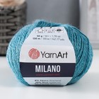 Пряжа "Milano"  8%альпака, 20%шерсть, 8%вискоза, 64%акрил 130м/50гр (864 пыль.бирюза) 9343859 - фото 10094025