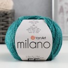 Пряжа для вязания спицами, крючком YarnArt, Milano, 8%альпака, 20% шерсть, 8% вискоза, 64% акрил, 130 м/50 г, (873 изумруд) - фото 30797950
