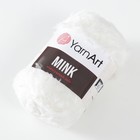 Пряжа "Mink" 100% полиамид 75м/50гр (330 белый) - Фото 2
