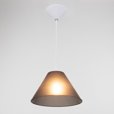 Подвес «Конус» BR 00262, 1×15 Вт, Е27, бело-дымчатый, 25×25×15 см