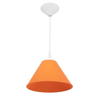 Подвес "Конус" 1х15Вт Е27 МОДЕЛЬ: BR 00265 белый/оранжевый 25х25х15см