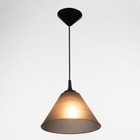 Подвес «Конус» BR 00268, 1×15 Вт, Е27, чёрный/дымчатый, 25×25×15 см - Фото 2