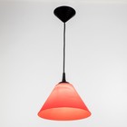 Подвес «Конус» 1×15 Вт Е27 МОДЕЛЬ: BR=00270 черный/красный 25×25×15 см - Фото 2