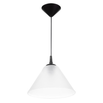 Подвес «Конус» 1×15 Вт Е27 МОДЕЛЬ: BR=00272 черный/прозрачный 25×25×15 см