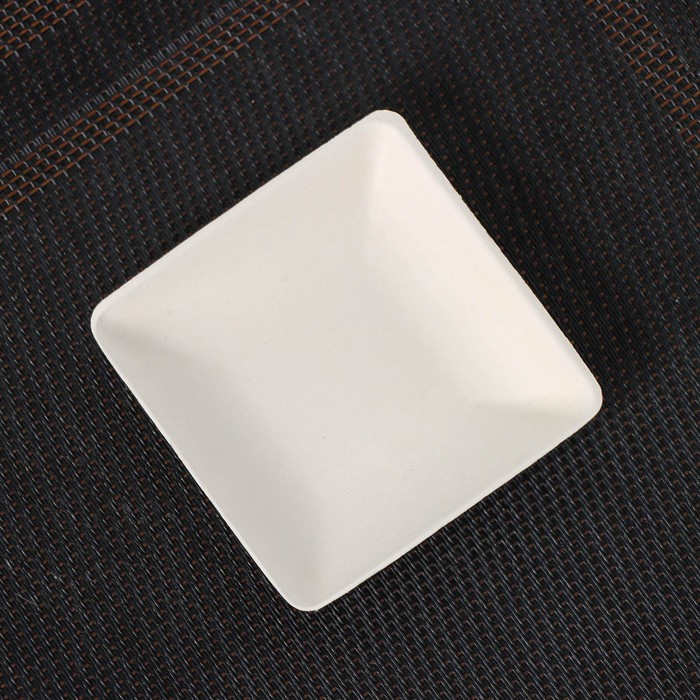 Форма для фуршетов «Каре», 33 мл, 6,5×6,5×1,2 см, сахарный тростник, 50 шт в упаковке, цвет белый - фото 1889932597