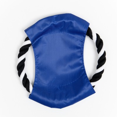 Игрушка канатная «Руль», 19 см, синяя