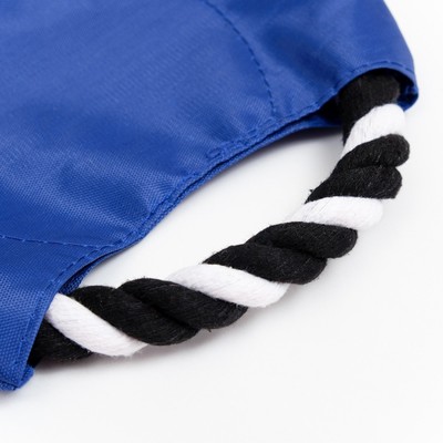 Игрушка канатная «Руль», 19 см, синяя