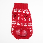 Свитер «Косточки-снежинки», размер 8 (ДС 20-23, ОГ 25-32, ОШ 16-19 см), красный - Фото 7