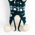 Свитер "Косточки-снежинки", размер 6 (ДС 17-20, ОГ 22-28, ОШ 14-16 см), зелёный - фото 7260111