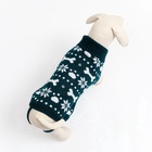 Свитер «Косточки-снежинки», размер 8 (ДС 20-23, ОГ 25-32, ОШ 16-19 см), зелёный - Фото 4