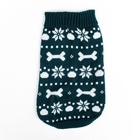 Свитер «Косточки-снежинки», размер 14 (ДС 32-35, ОГ 35-45, ОШ 22-26 см), зелёный - Фото 8