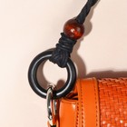 Ручки для сумки, 2 шт, вощёный шнур/дерево, 48 × 2 см, цвет чёрный - фото 7332611