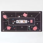 Сукно для покера, прорезиненное, 120×60 см, толщина 3 мм черное - Фото 3