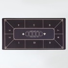 Сукно для покера, прорезиненное, 120×60 см, толщина 3 мм черное - Фото 4