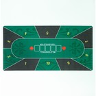 Сукно для покера, прорезиненное, 120 х 60 см, толщина 3 мм, зеленое - Фото 3